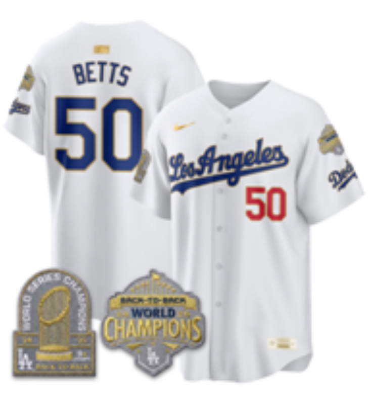 Men Los Angeles Dodgers #50 Betts white Game 2026 Nike MLB Jersey 4014001